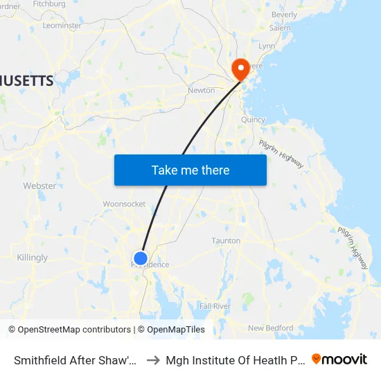 Smithfield After Shaw's Entrance to Mgh Institute Of Heatlh Professions map