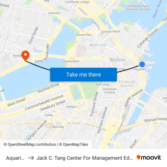 Aquarium to Jack C. Tang Center For Management Education map