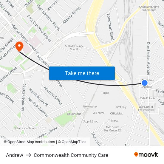 Andrew to Commonwealth Community Care map