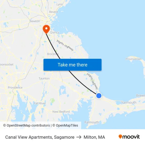 Canal View Apartments, Sagamore to Milton, MA map