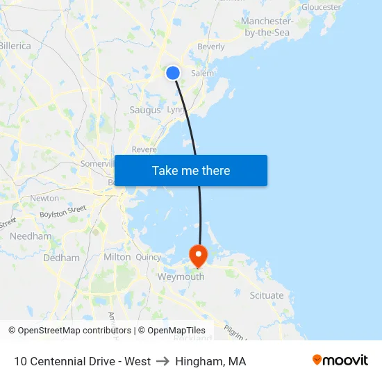 10 Centennial Drive - West to Hingham, MA map