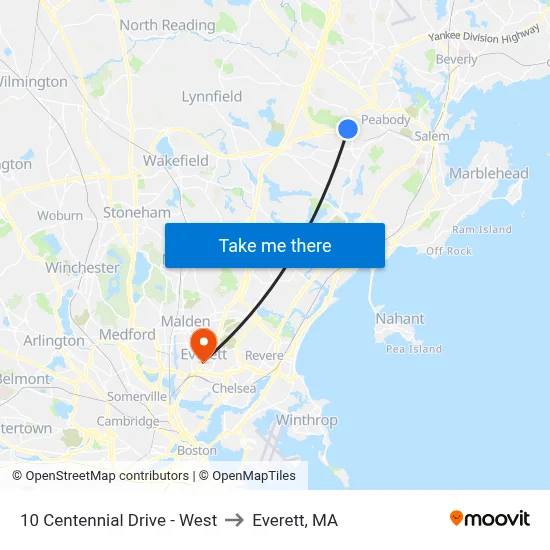 10 Centennial Drive - West to Everett, MA map