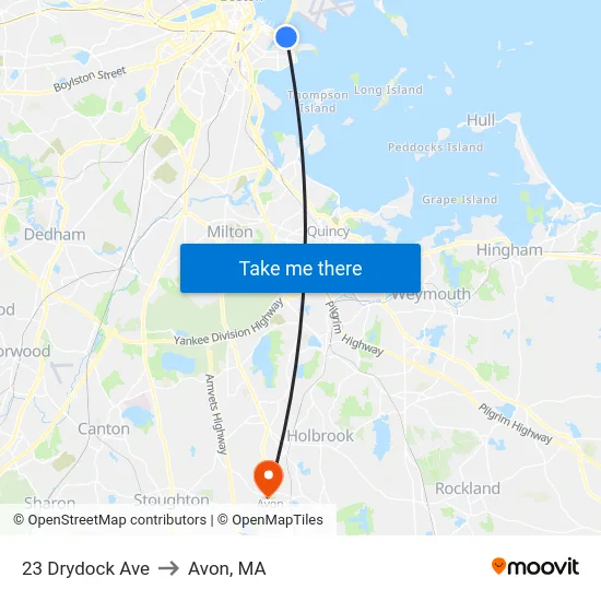 23 Drydock Ave to Avon, MA map