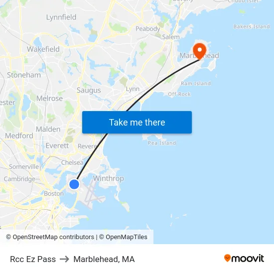 Rcc Ez Pass to Marblehead, MA map