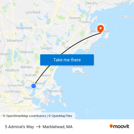 5 Admiral's Way to Marblehead, MA map
