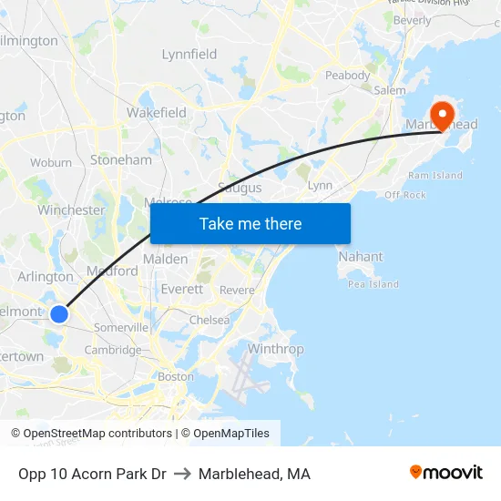 Opp 10 Acorn Park Dr to Marblehead, MA map