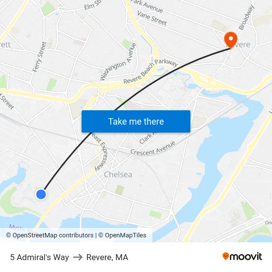 5 Admiral's Way to Revere, MA map