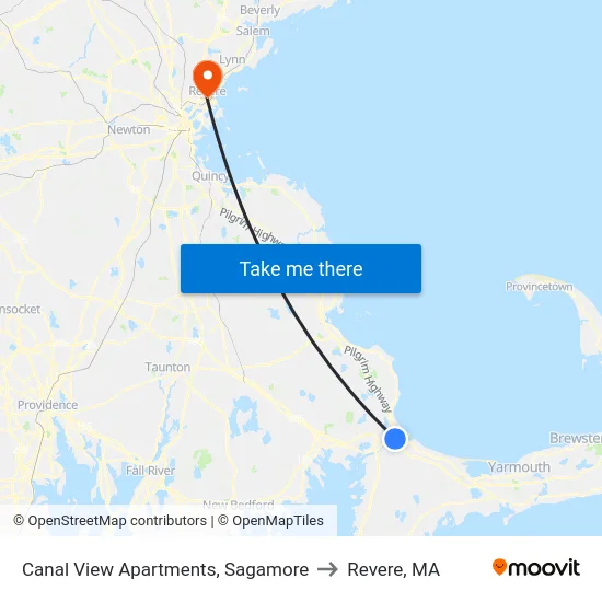 Canal View Apartments, Sagamore to Revere, MA map