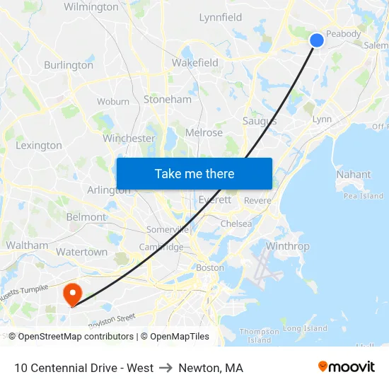 10 Centennial Drive - West to Newton, MA map