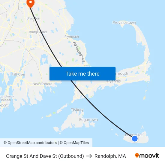 Orange St And Dave St (Outbound) to Randolph, MA map