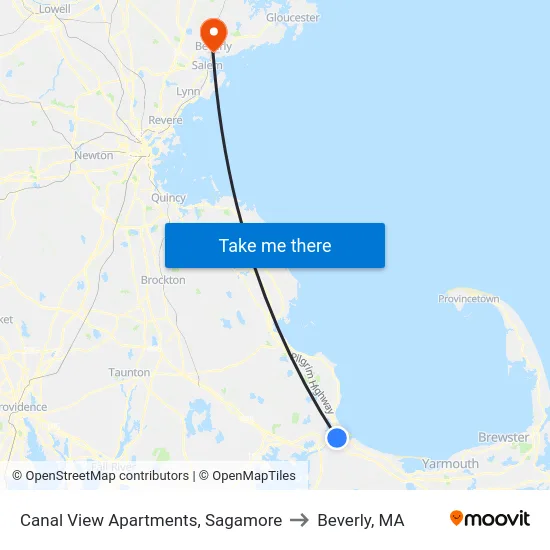 Canal View Apartments, Sagamore to Beverly, MA map