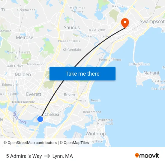 5 Admiral's Way to Lynn, MA map
