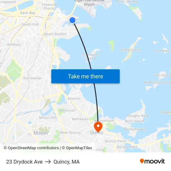 23 Drydock Ave to Quincy, MA map