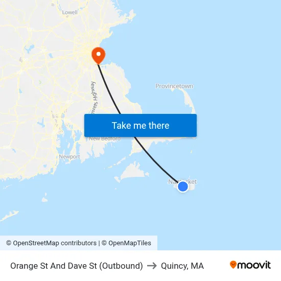 Orange St And Dave St (Outbound) to Quincy, MA map