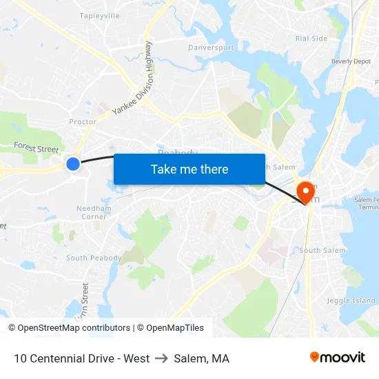 10 Centennial Drive - West to Salem, MA map