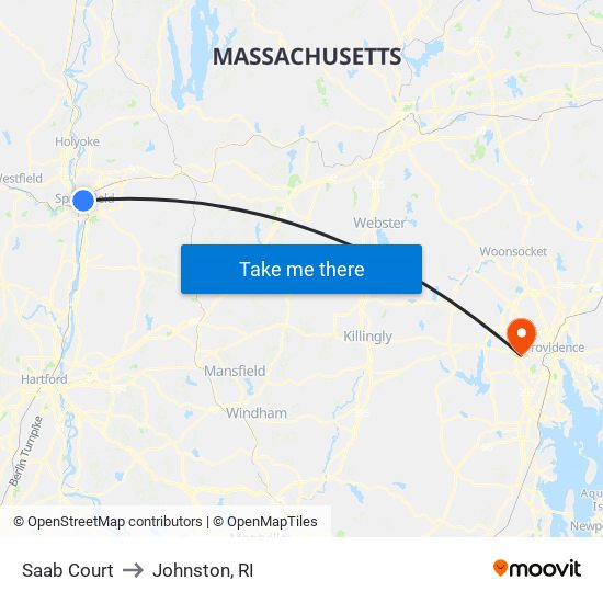 Saab Court to Johnston, RI map