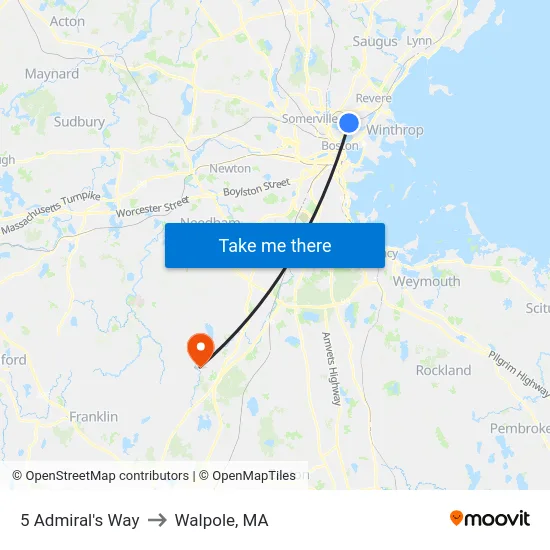 5 Admiral's Way to Walpole, MA map