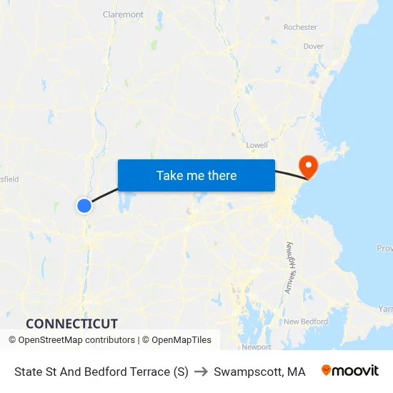State St And Bedford Terrace (S) to Swampscott, MA map