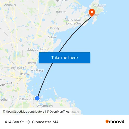 414 Sea St to Gloucester, MA map