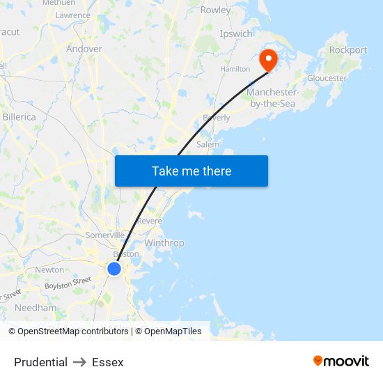 Prudential to Essex map