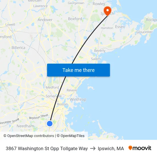 3867 Washington St Opp Tollgate Way to Ipswich, MA map
