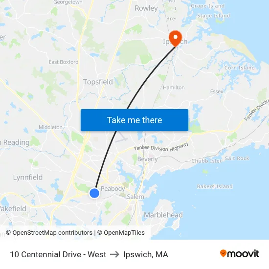 10 Centennial Drive - West to Ipswich, MA map