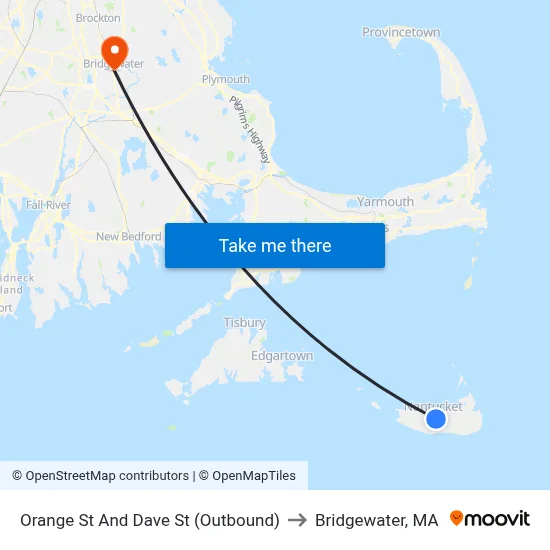 Orange St And Dave St (Outbound) to Bridgewater, MA map