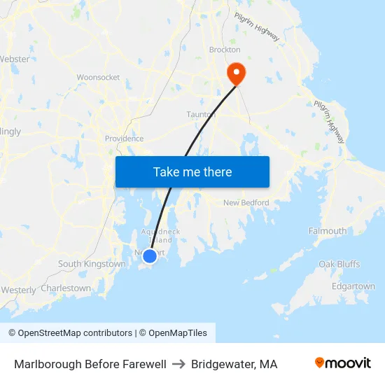 Marlborough Before Farewell to Bridgewater, MA map