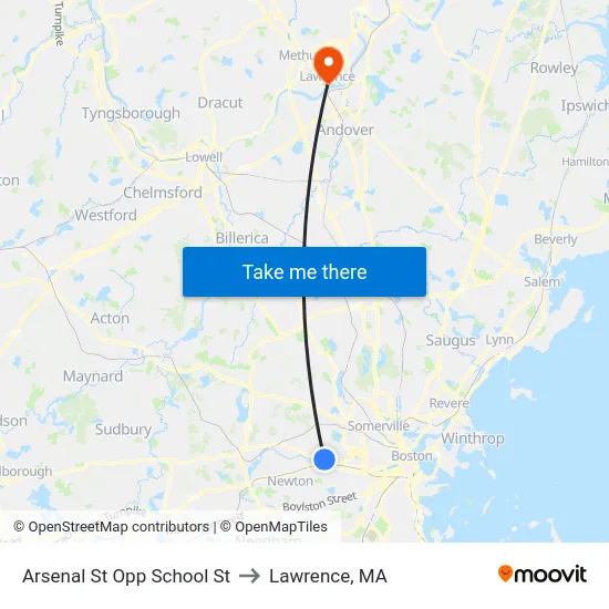 Arsenal St Opp School St to Lawrence, MA map