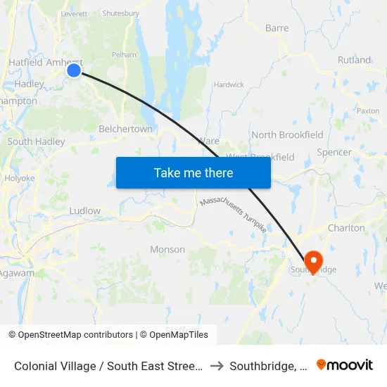 Colonial Village / South East Street (W) to Southbridge, MA map