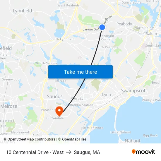 10 Centennial Drive - West to Saugus, MA map