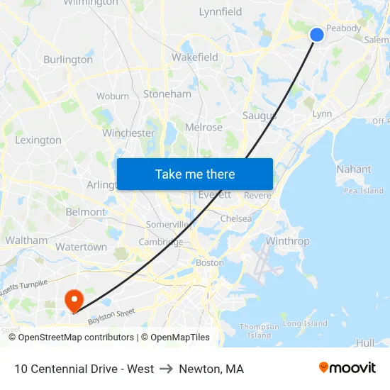 10 Centennial Drive - West to Newton, MA map