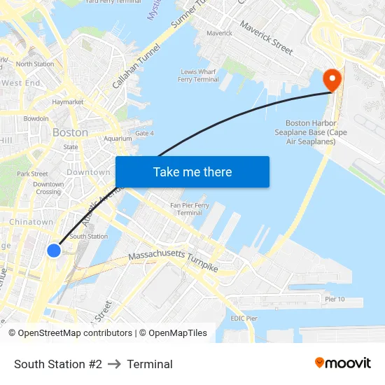 South Station #2 to Terminal map