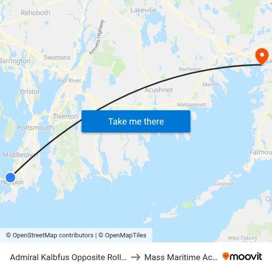 Admiral Kalbfus Opposite Rolling Green to Mass Maritime Academy map