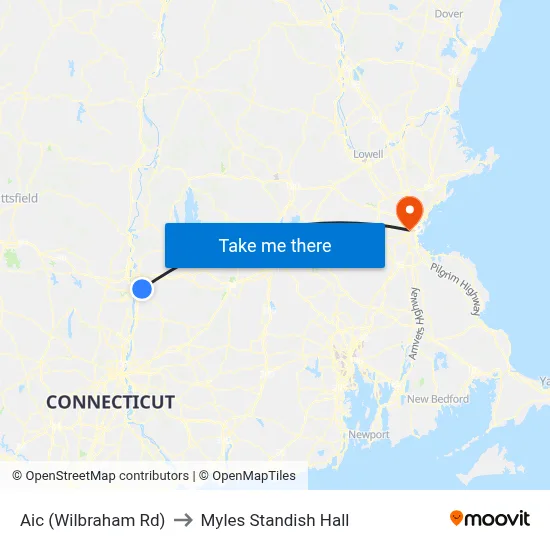 Aic (Wilbraham Rd) to Myles Standish Hall map