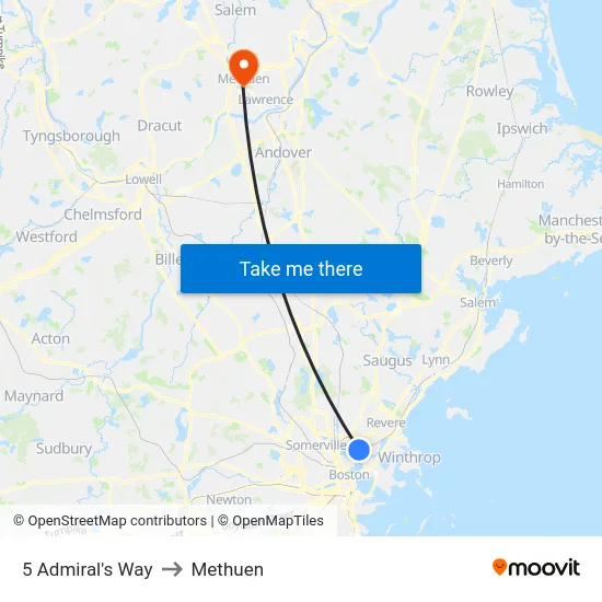 5 Admiral's Way to Methuen map