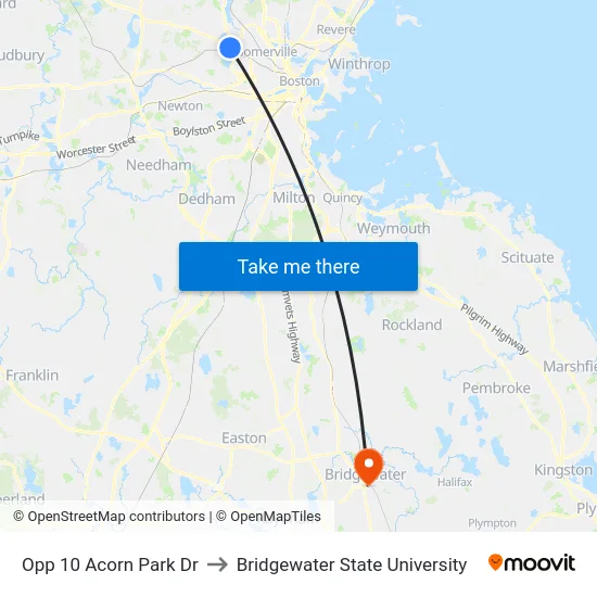 Opp 10 Acorn Park Dr to Bridgewater State University map