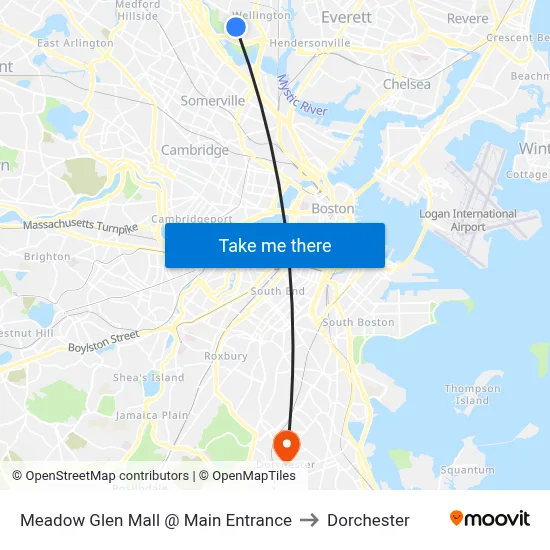 Meadow Glen Mall @ Main Entrance to Dorchester map