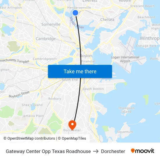 Gateway Center Opp Texas Roadhouse to Dorchester map