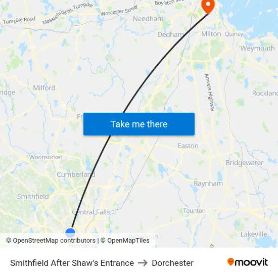 Smithfield After Shaw's Entrance to Dorchester map