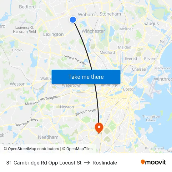 81 Cambridge Rd Opp Locust St to Roslindale map