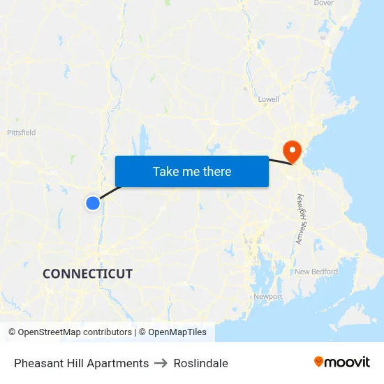Pheasant Hill Apartments to Roslindale map