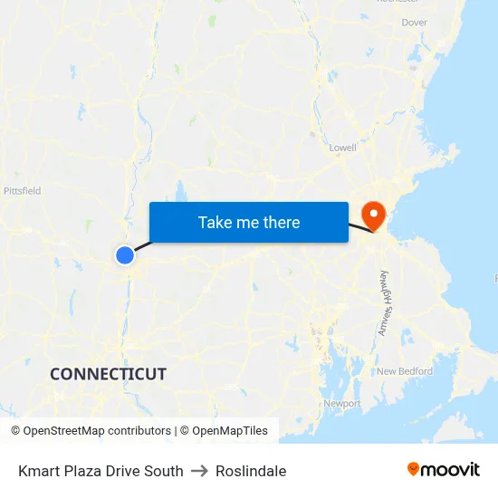 Kmart Plaza Drive South to Roslindale map