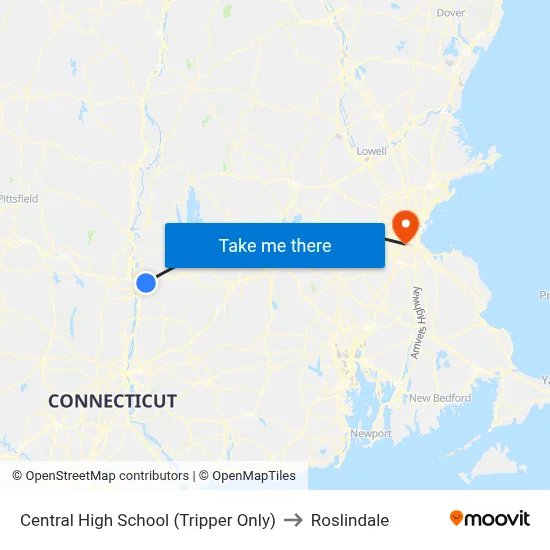 Central High School (Tripper Only) to Roslindale map
