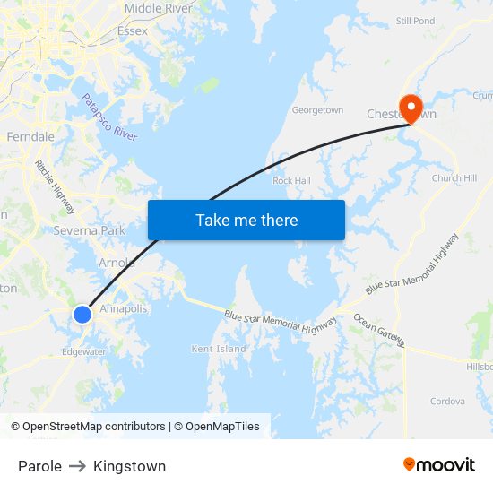 Parole to Kingstown map