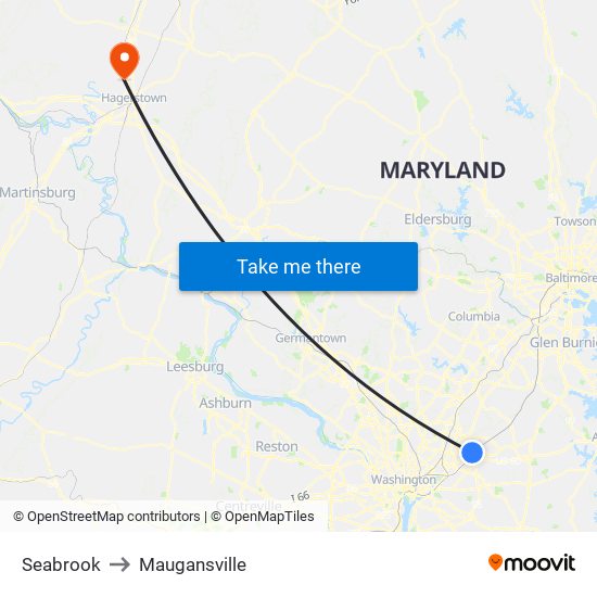 Seabrook to Maugansville map