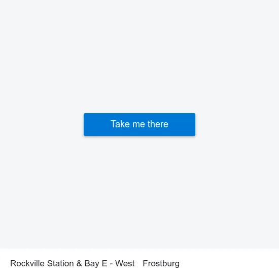 Rockville Station & Bay E - West to Frostburg map
