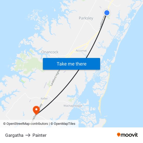 Gargatha to Painter map