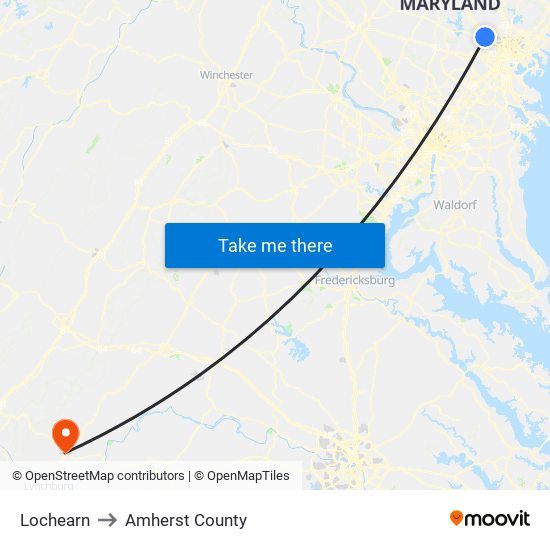 Lochearn to Amherst County map