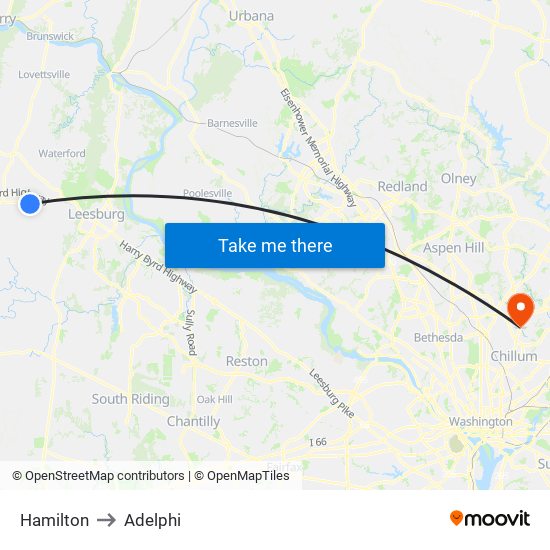 Hamilton to Adelphi map